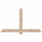 Ekena Millwork Eugene Smooth Timber Gable Bracket, Douglas Fir, 72"W x 42"H x 1 1/2"D x 5 1/2"F, 14/12 Pitch GBW072X42X0206EUG00SDF - alternate 1